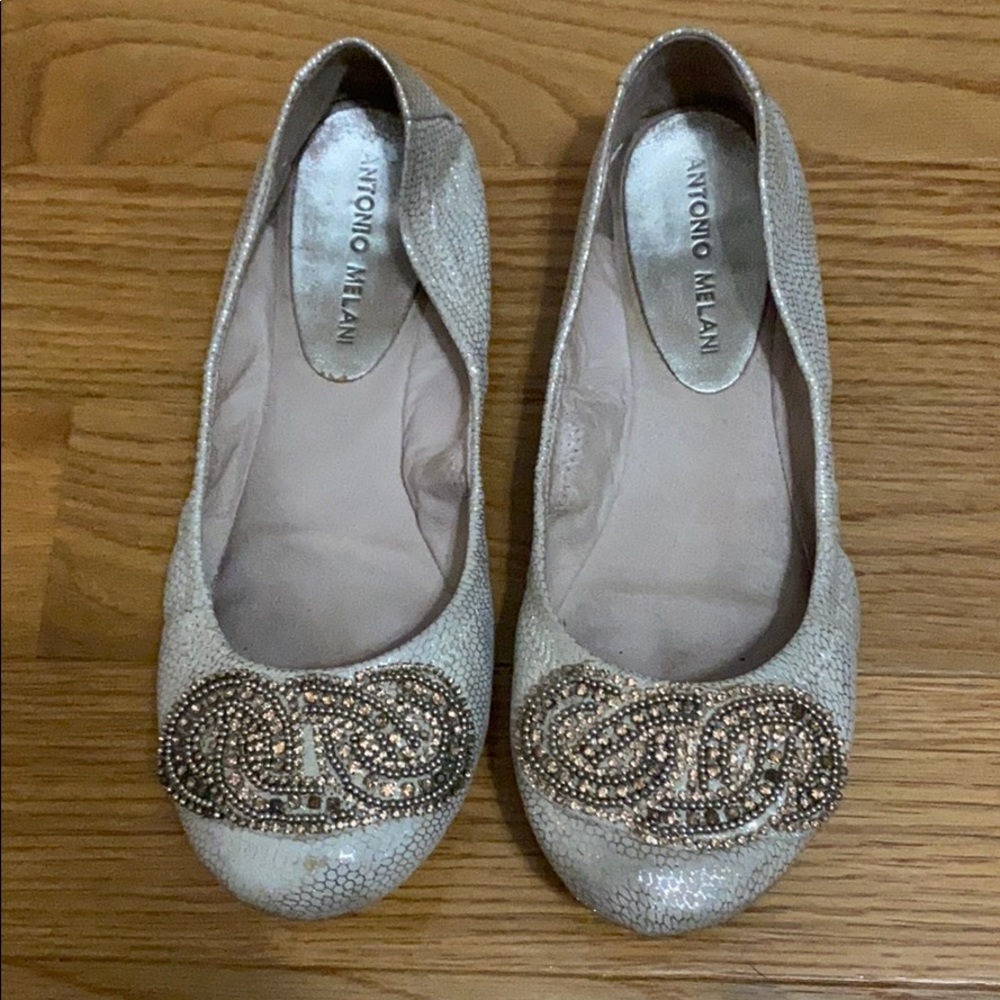 Antonio Melani Jeweled Flats